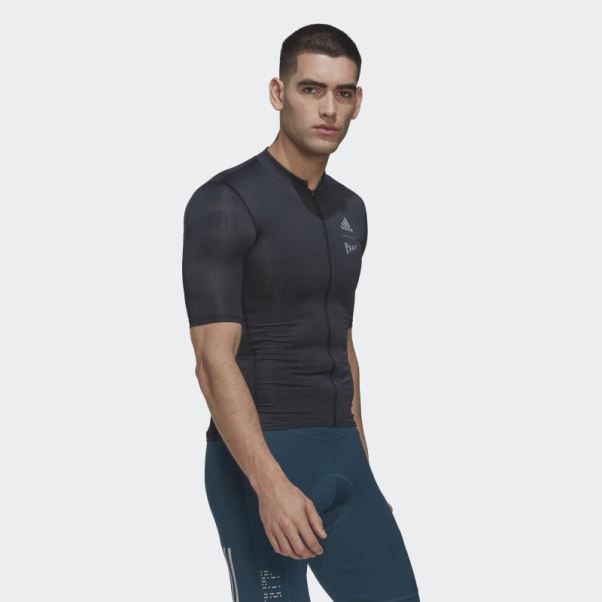 Maillot Cycliste Manches Courtes The Parley Noir Adidas