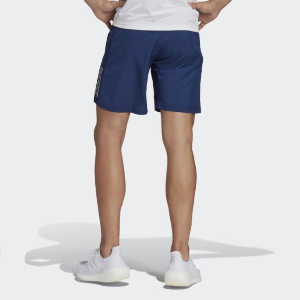 Short De Course Adidas Bleu Foncé