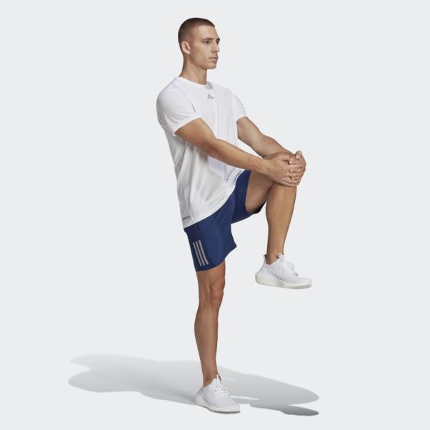 Short De Course Adidas Bleu Foncé