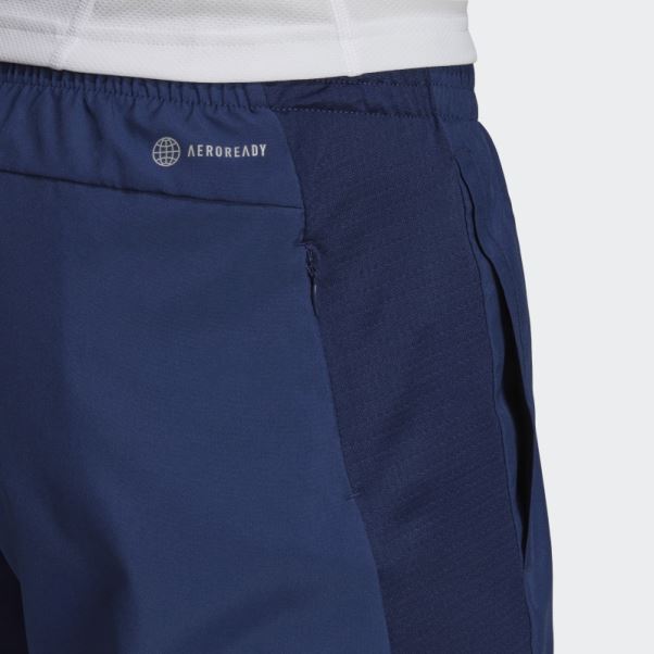 Short De Course Adidas Bleu Foncé