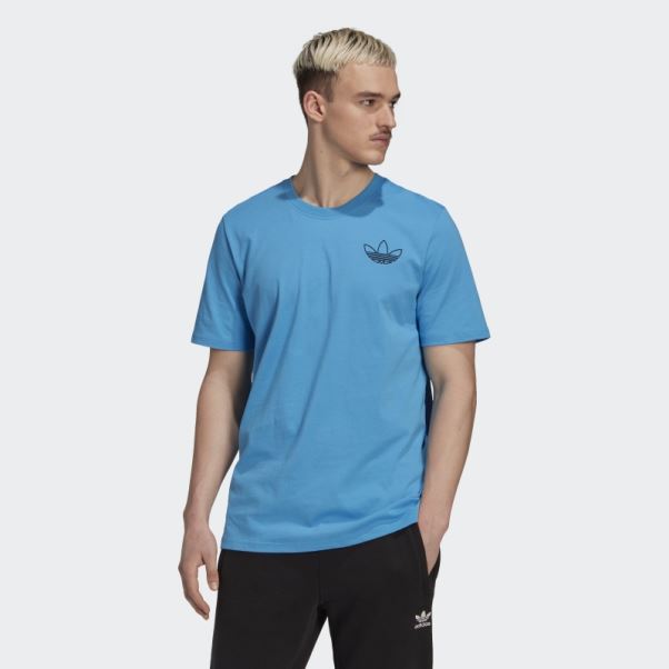 T-shirt Style Série Trèfle Adidas Bleu