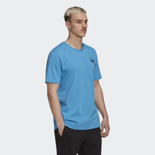 T-shirt Style Série Trèfle Adidas Bleu