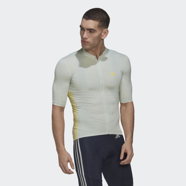 Adidas Le Maillot Cycliste Manches Courtes Jaune Mode