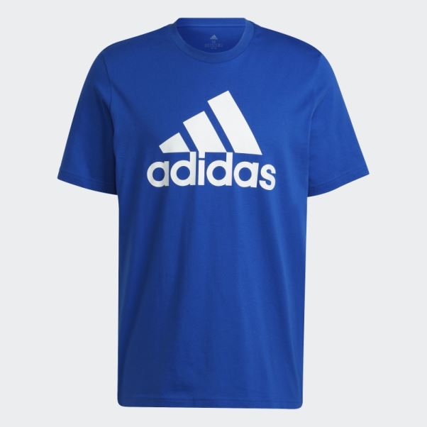 T-shirt Essentiel à Gros Logo Adidas Bleu Royal