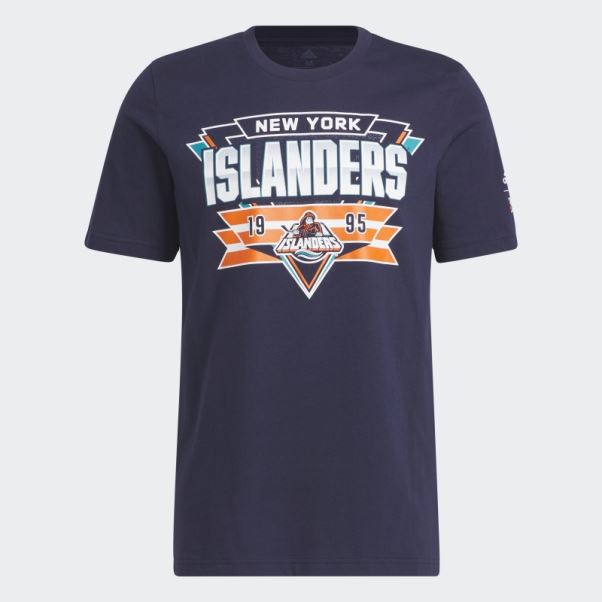 Tee Shirt Islanders Playmaker Bleu Marine Adidas
