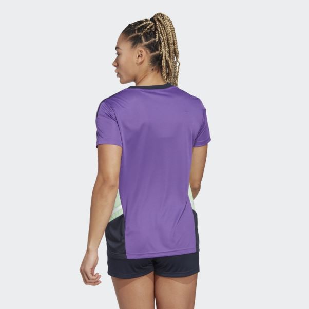 Maillot D'entrainement Real Madrid Condivo 22 Adidas Violet