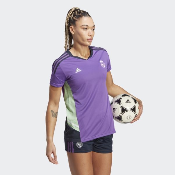 Maillot D'entrainement Real Madrid Condivo 22 Adidas Violet