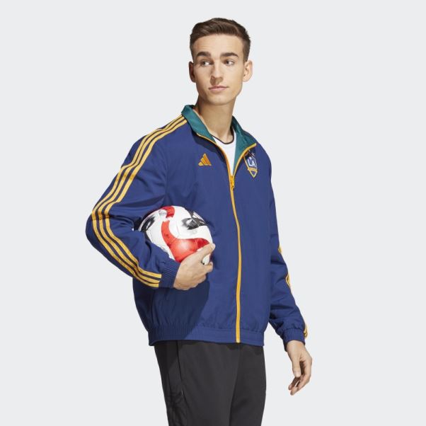 Veste La Galaxy Anthem Adidas Bleu Foncé