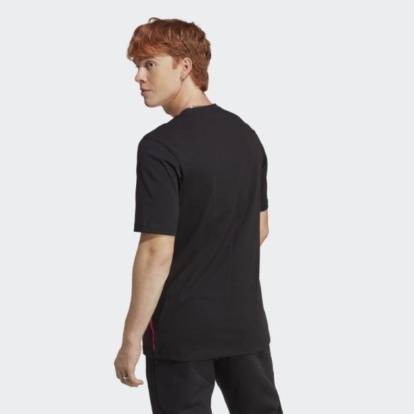 T-shirt Adidas Colour Block Noir