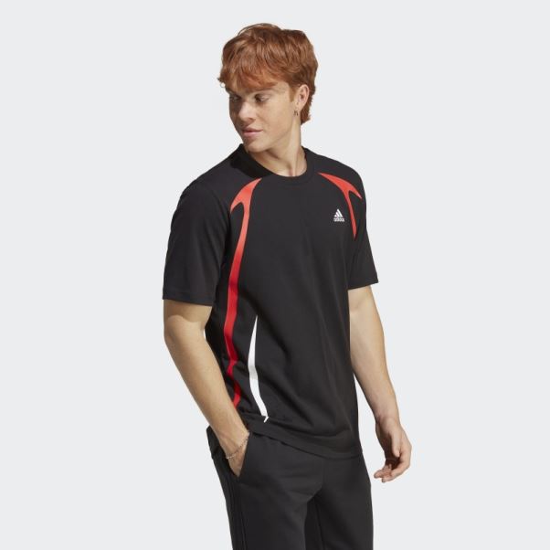 T-shirt Adidas Colour Block Noir