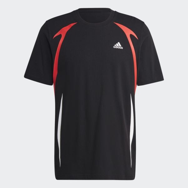 T-shirt Adidas Colour Block Noir