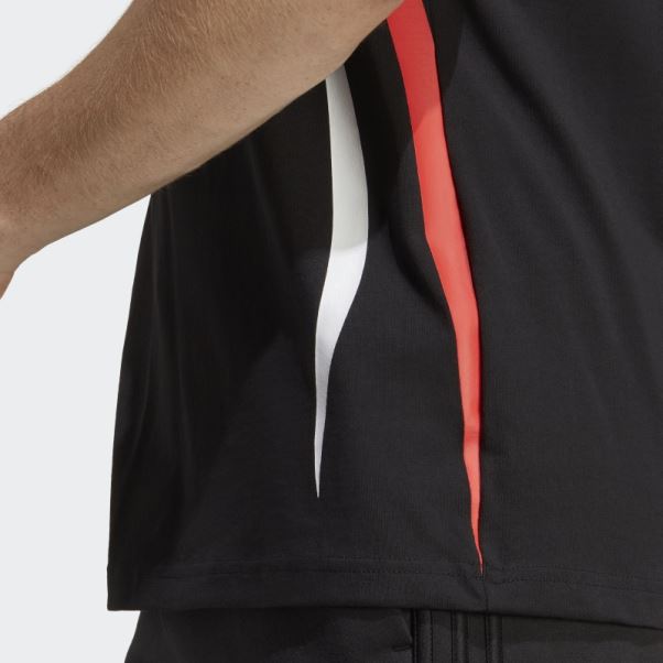 T-shirt Adidas Colour Block Noir