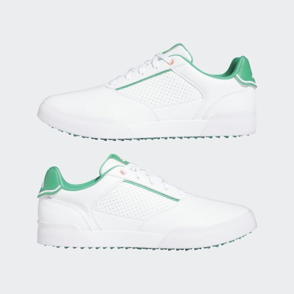 Chaussures De Golf Sans Crampons Retrocross Blanches Adidas
