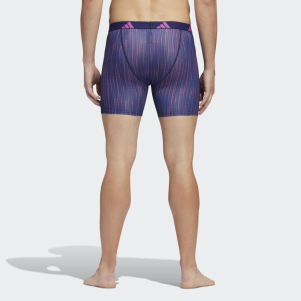 Adidas Performance Mesh Boxer Graphique 3 Paires Bleu