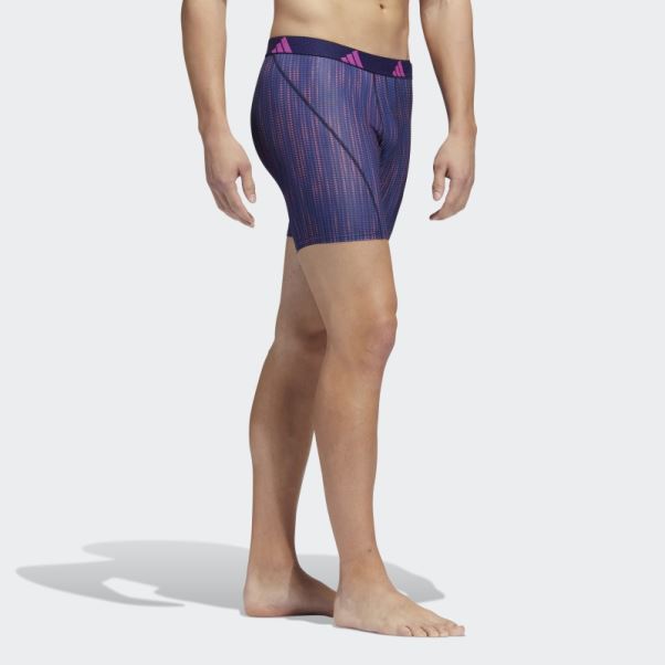 Adidas Performance Mesh Boxer Graphique 3 Paires Bleu
