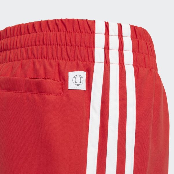 Originals Adicolor 3-stripes Short De Bain Adidas écarlate