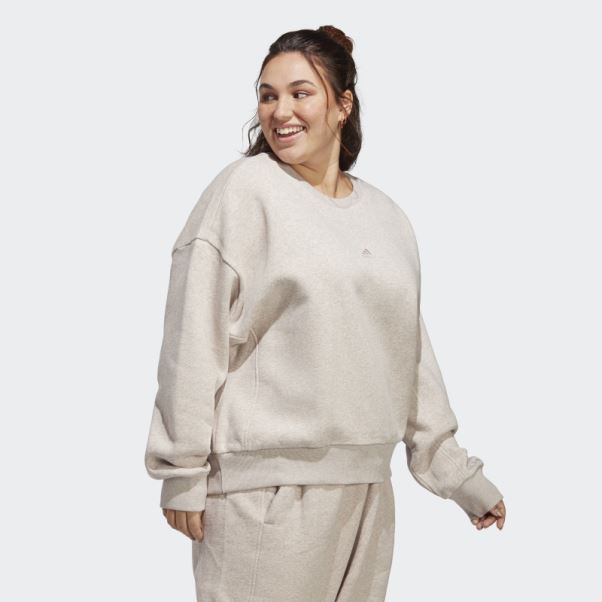 Adidas Taupe Mel Sweat Polaire All Szn (taille Plus)