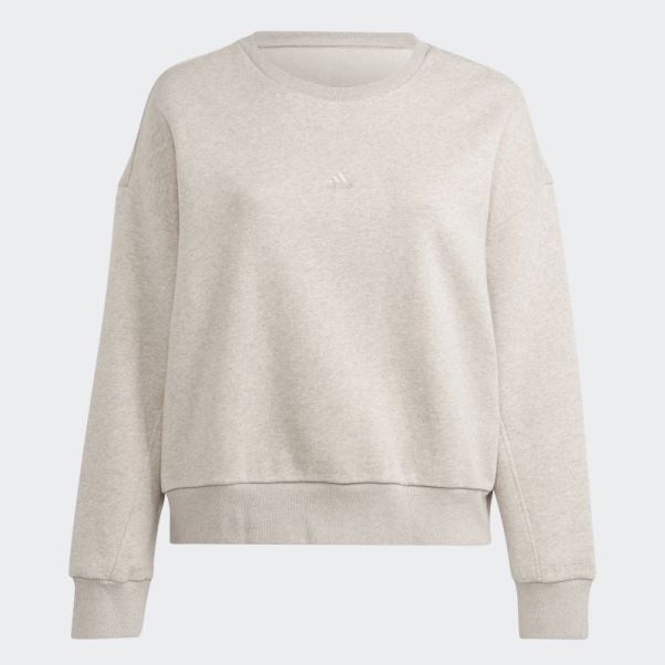 Adidas Taupe Mel Sweat Polaire All Szn (taille Plus)