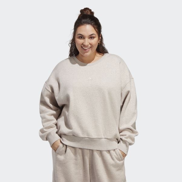 Sweat Adidas Taupe Mel All Szn Polaire (taille Plus)