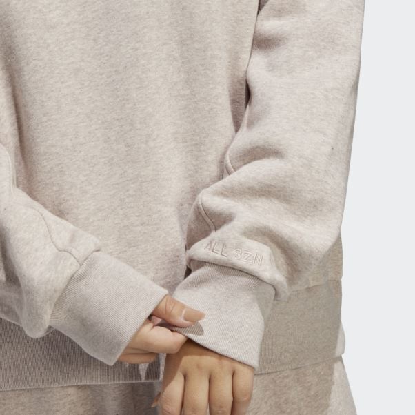 Sweat Adidas Taupe Mel All Szn Polaire (taille Plus)