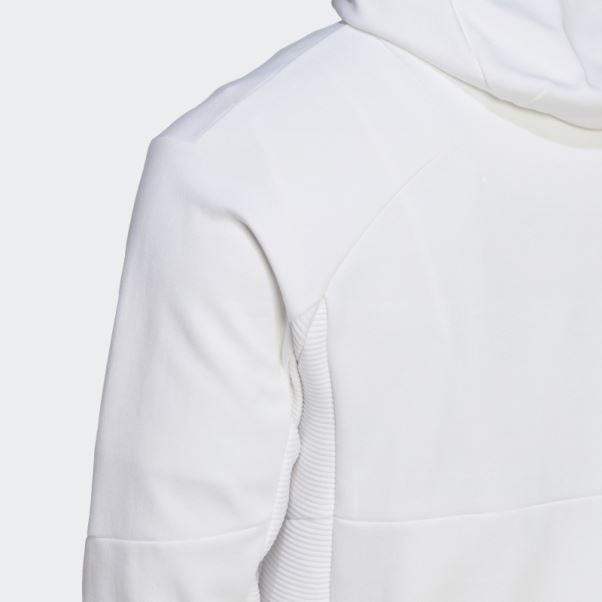 Sweat à Capuche Adidas Conçu Pour Gameday Blanc