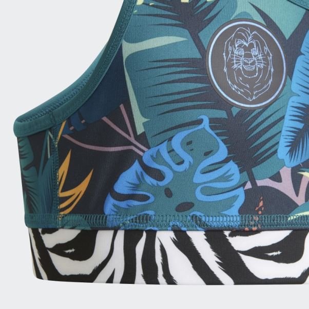 Soutien-gorge Adidas X Disney Le Roi Lion Bleu Sarcelle