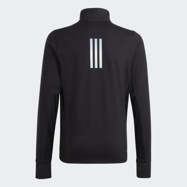 T-shirt Manches Longues Demi-zip Aeroready Noir Adidas
