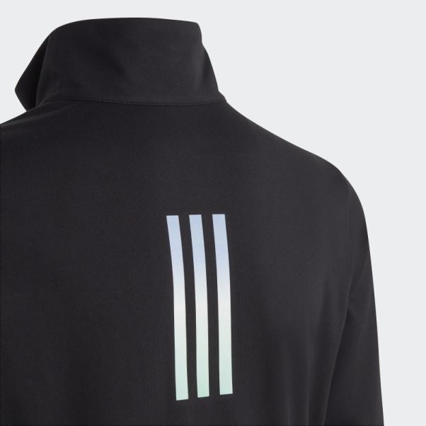 T-shirt Manches Longues Demi-zip Aeroready Noir Adidas