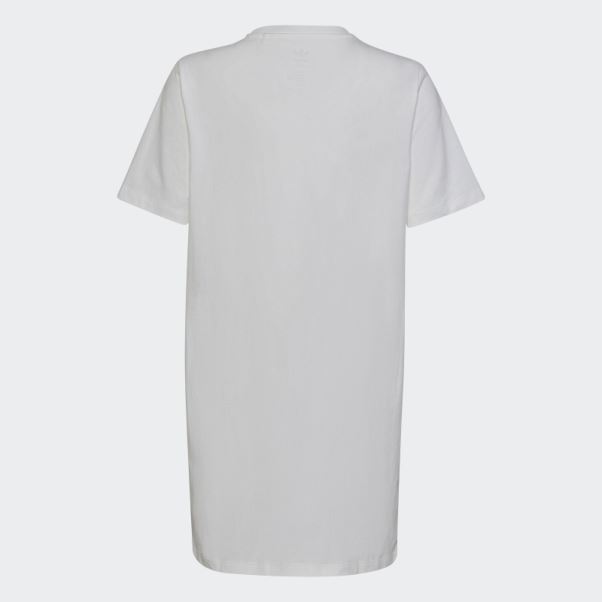 Robe T-shirt Logo Graphique Adidas Blanc