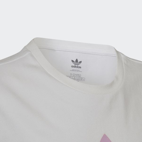 Robe T-shirt Logo Graphique Adidas Blanc