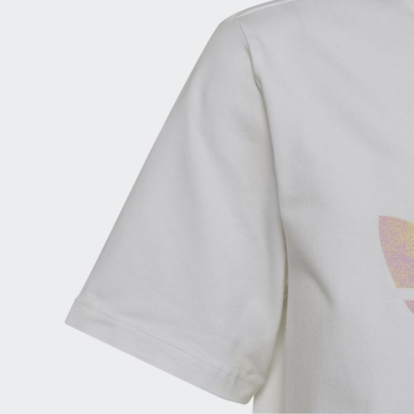 Robe T-shirt Logo Graphique Adidas Blanc