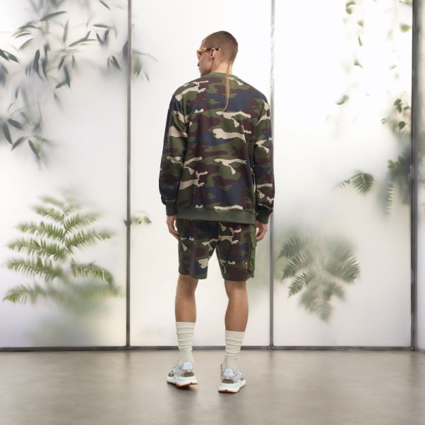 Sweat Ras Du Cou à Poche Kangourou Imprimé Camo Adidas (tous Genres) Mode