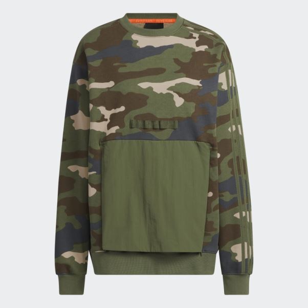 Sweat Ras Du Cou à Poche Kangourou Imprimé Camo Adidas (tous Genres) Mode