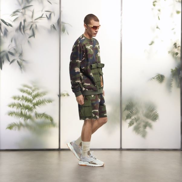 Sweat Ras Du Cou à Poche Kangourou Imprimé Camouflage Adidas (tous Genres)