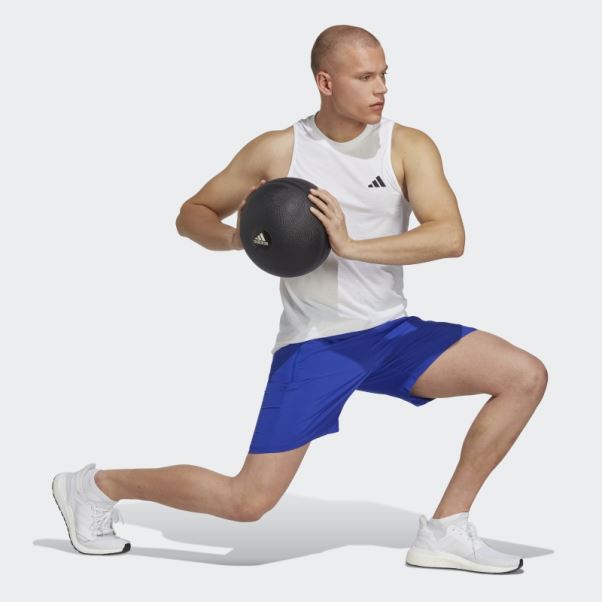 T-shirt Sans Manches Adidas Train Essentials Feelready Training Blanc