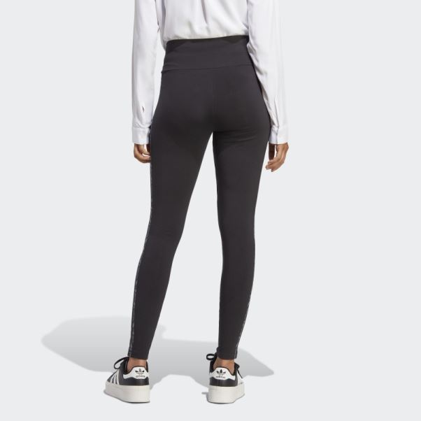 Adidas Legging Imprimé Animal Abstrait Noir