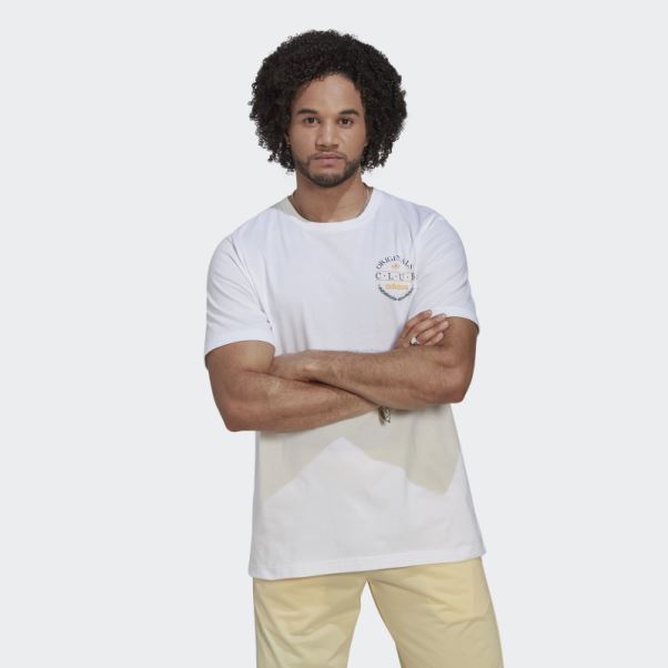 Tee Shirt Adidas Club Logo Blanc