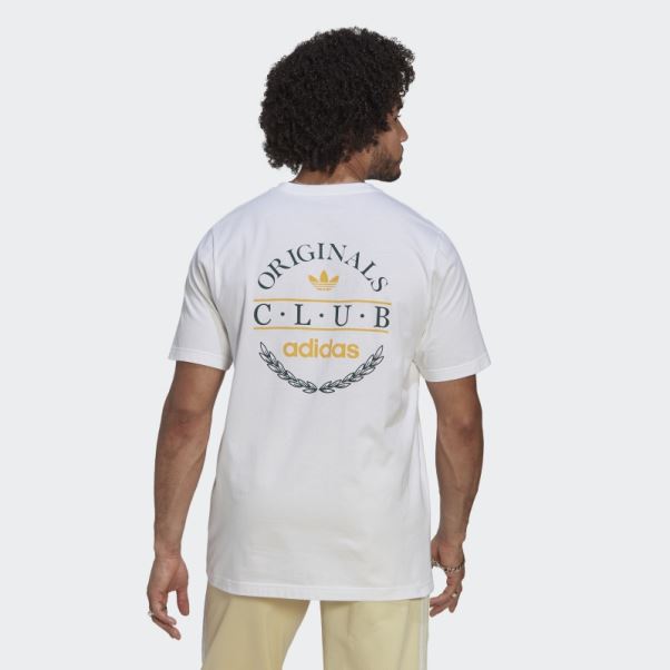 Tee Shirt Adidas Club Logo Blanc
