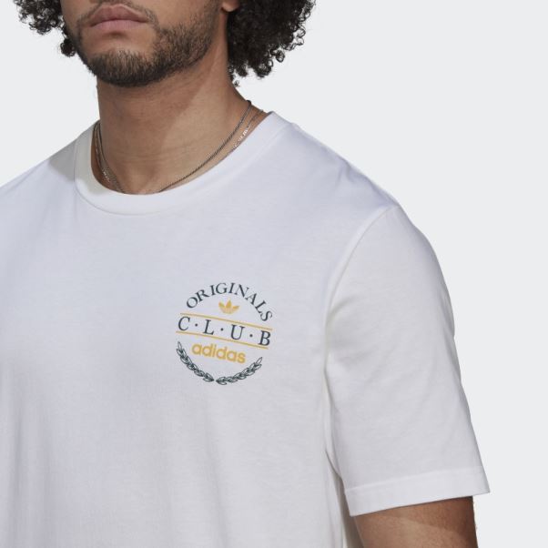 Tee Shirt Adidas Club Logo Blanc