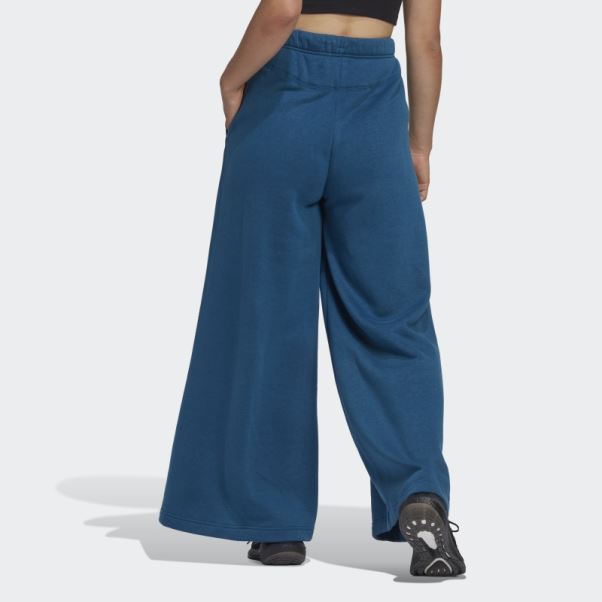 Adidas Marine Studio Lounge Pantalon Large En Molleton