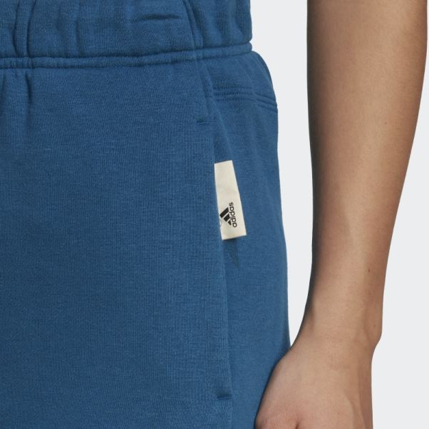 Adidas Marine Studio Lounge Pantalon Large En Molleton