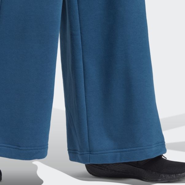 Adidas Marine Studio Lounge Pantalon Large En Molleton