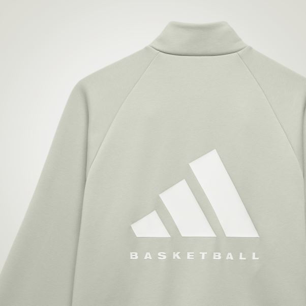 Adidas Veste De Survêtement De Basket-ball Vert Mode