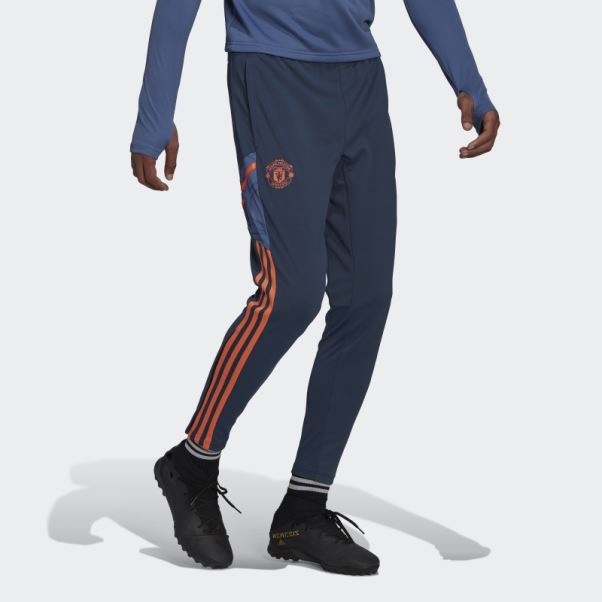 Pantalon De Survêtement D'entraînement Manchester United Condivo 22 Bleu Marine Adidas
