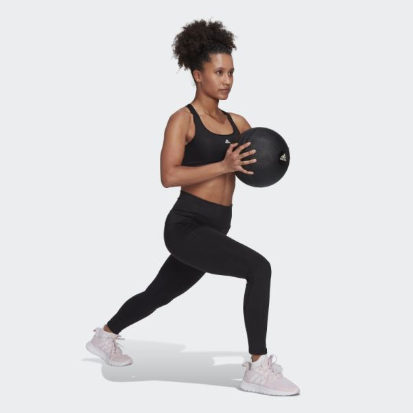 Soutien-gorge Adidas Powerreact Training Medium-support Noir