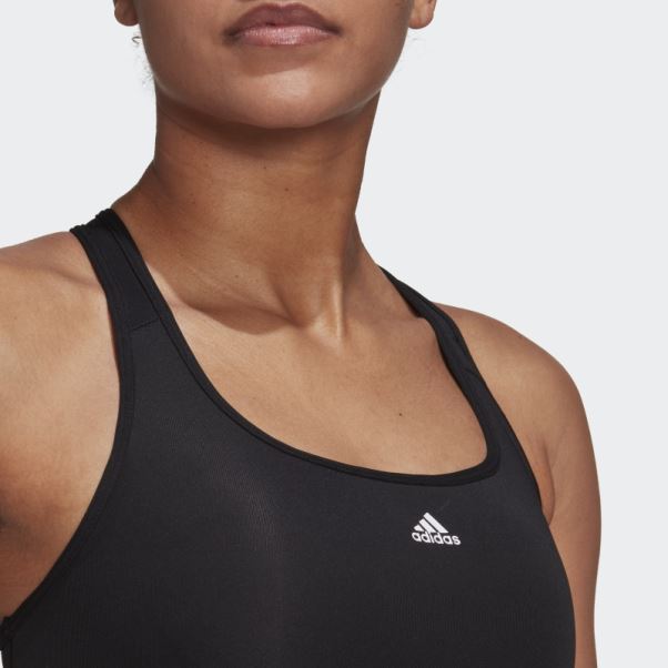 Soutien-gorge Adidas Powerreact Training Medium-support Noir