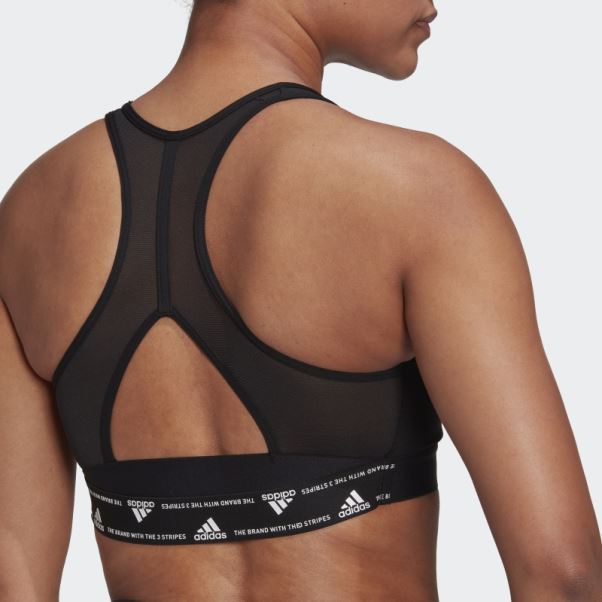 Soutien-gorge Adidas Powerreact Training Medium-support Noir