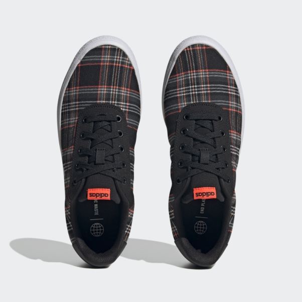 Adidas Vulc Raid3r Lifestyle Skateboarding 3-stripes Chaussures De Marque Noir