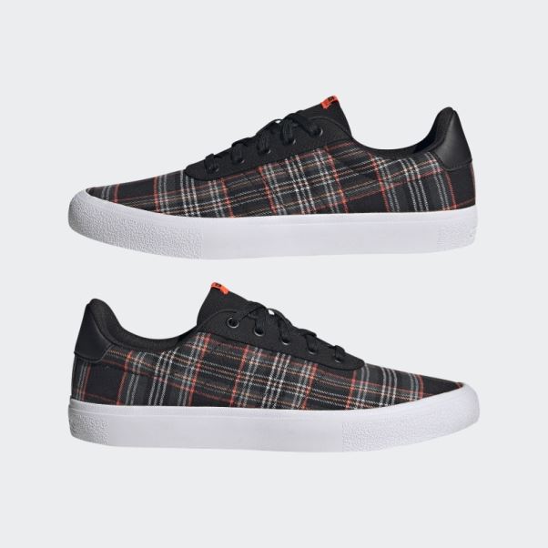 Adidas Vulc Raid3r Lifestyle Skateboarding 3-stripes Chaussures De Marque Noir