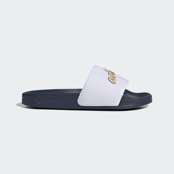Adidas Adilette Shower Slides Or Métallisé